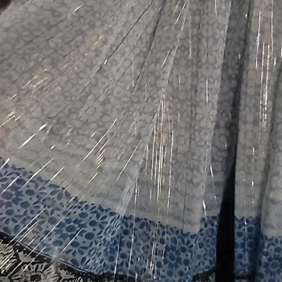 NWT, Free People, Blue Aliyah Printed Tunic, Blue Combo, M - Picture 7 of 7